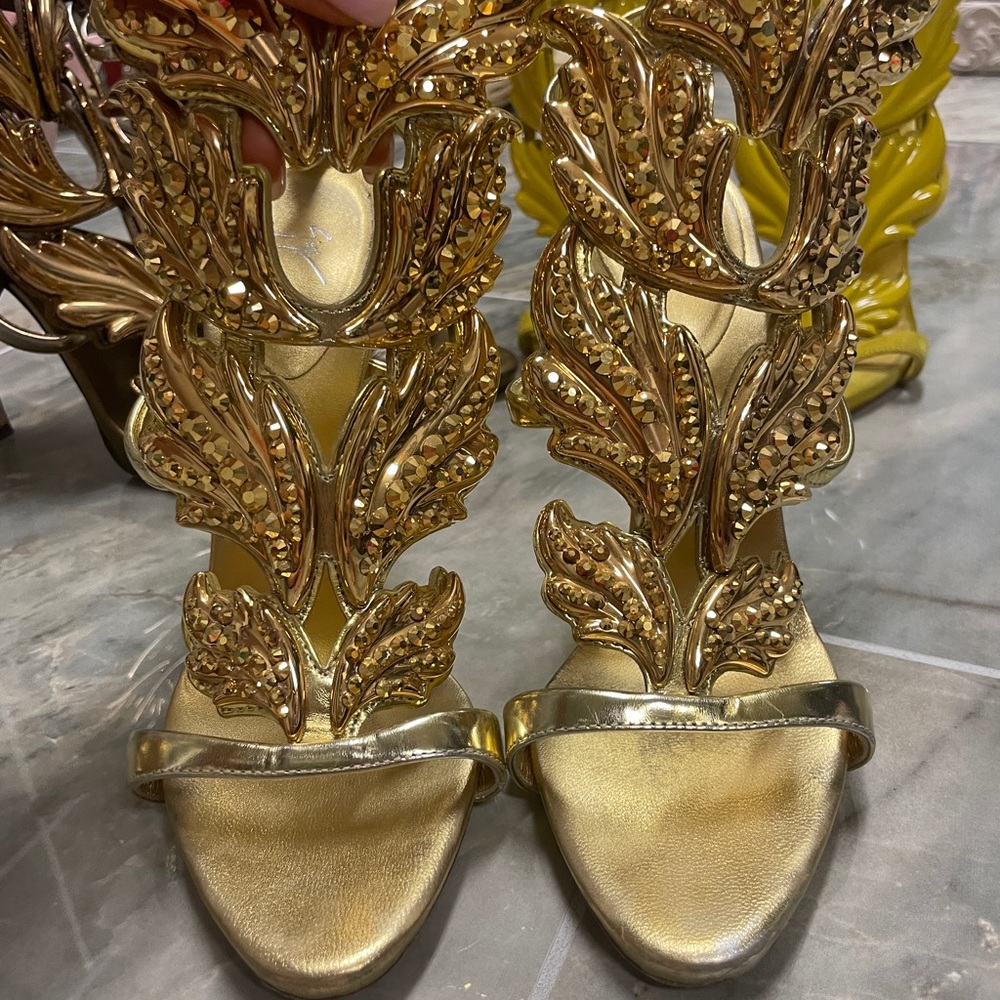 Giuseppe Zanotti Swarovski gladiator cruel summer heels